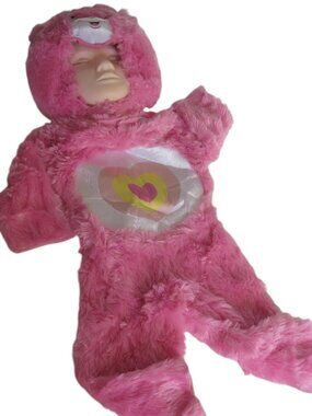 Care Bears Wonderheart Costume Toddler Size 2T Plush w Rainbow Heart HALLOWEEN